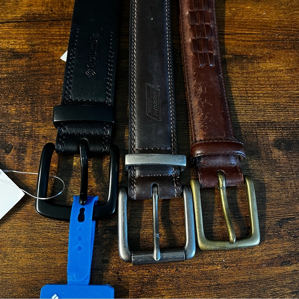 LAST CHANCE: Bundle Set of Men’s Leather Belts Brown & Black